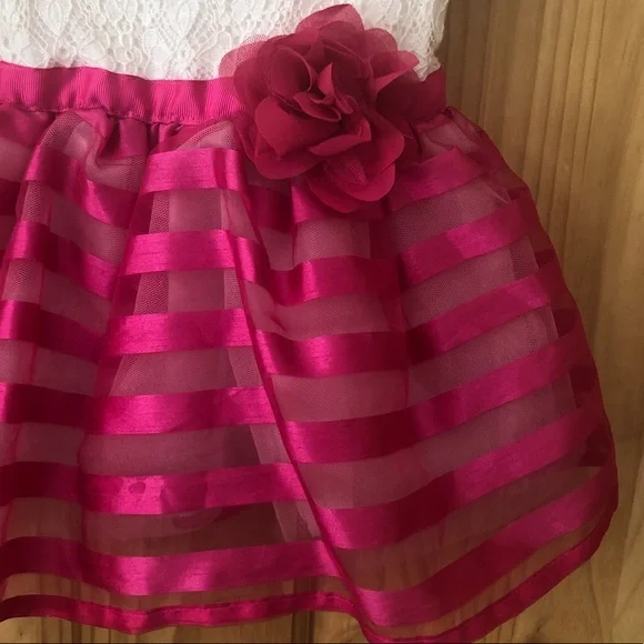 Children’s Place eyelet & mesh dress 18-24 mo. - Picture 3 of 7